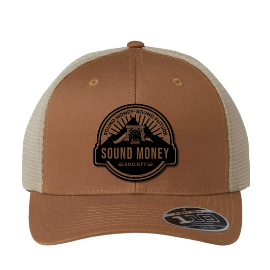 Coffee on Tan SMS Hat